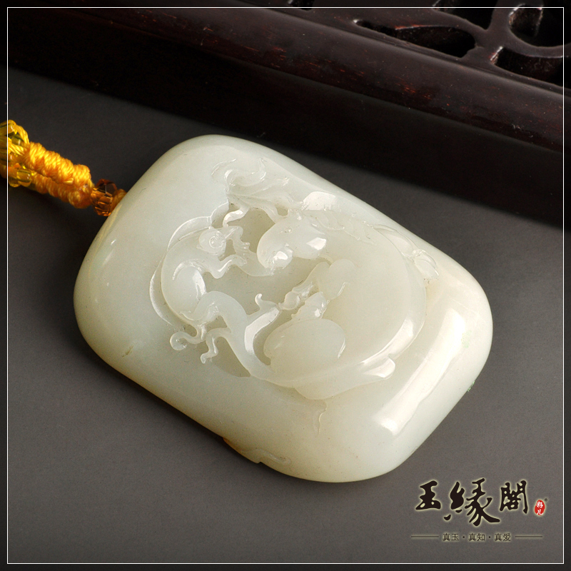 白玉籽料把件 马上封侯