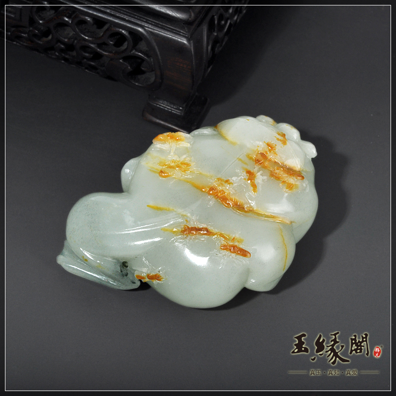 黄皮籽料把件 金蟾