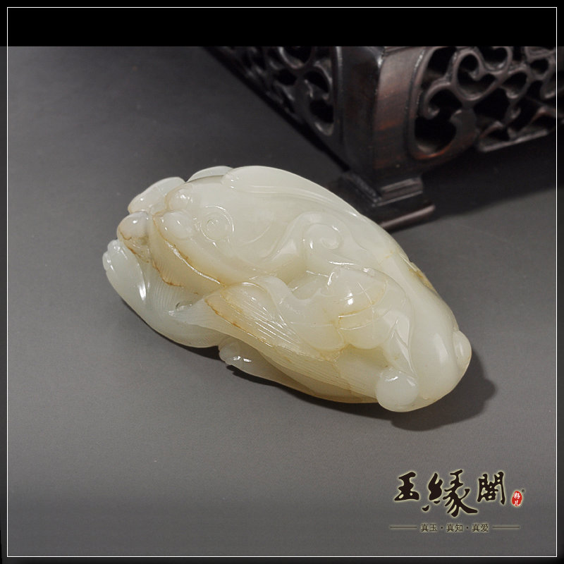 白玉籽料把件 貔貅