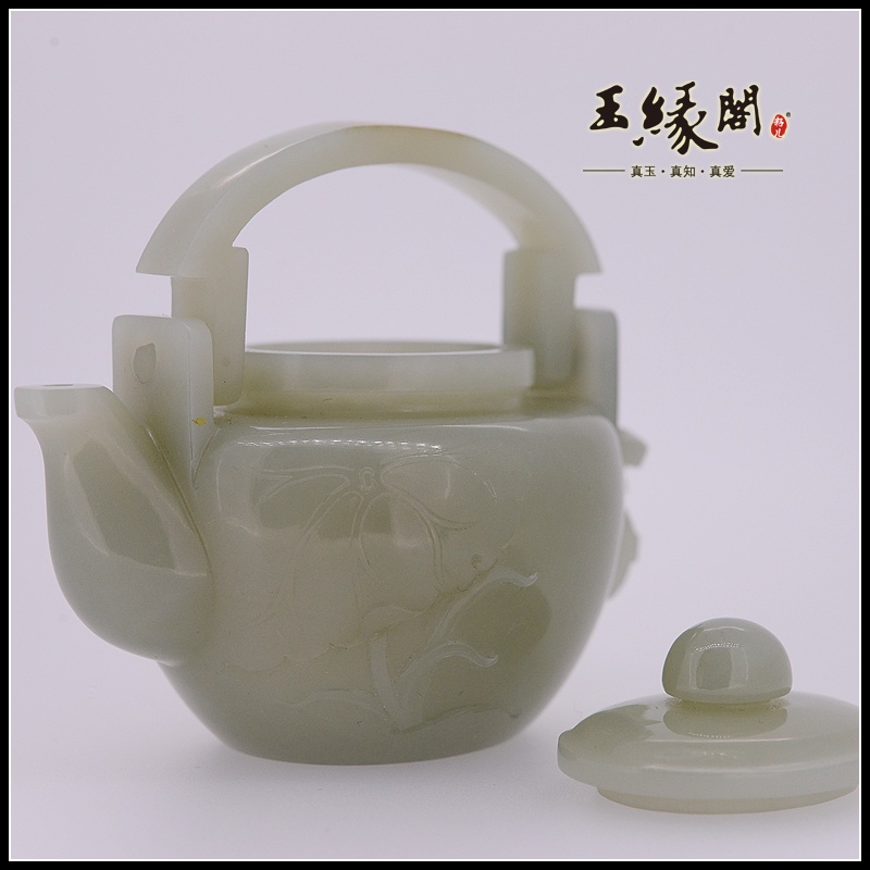 和田黄皮籽料摆件 清廉壶