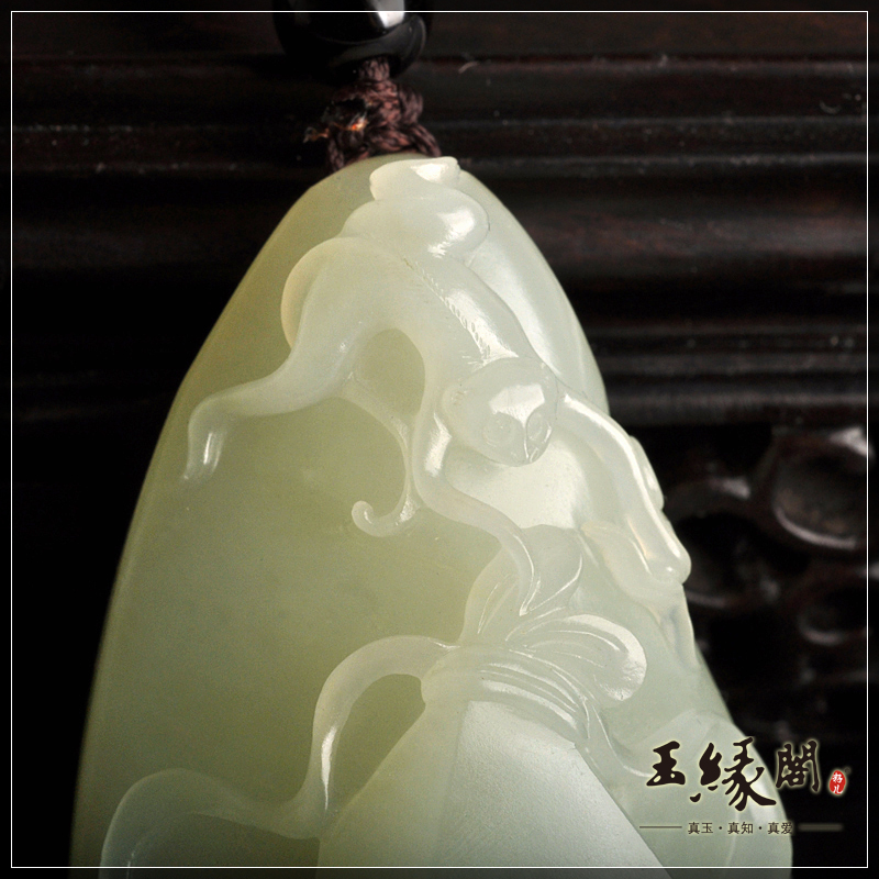 白玉籽料把件 封侯挂印