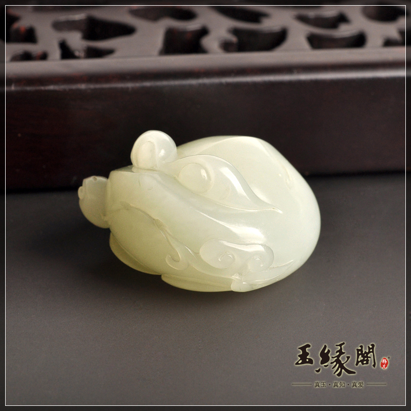 白玉籽料把件 金蟾