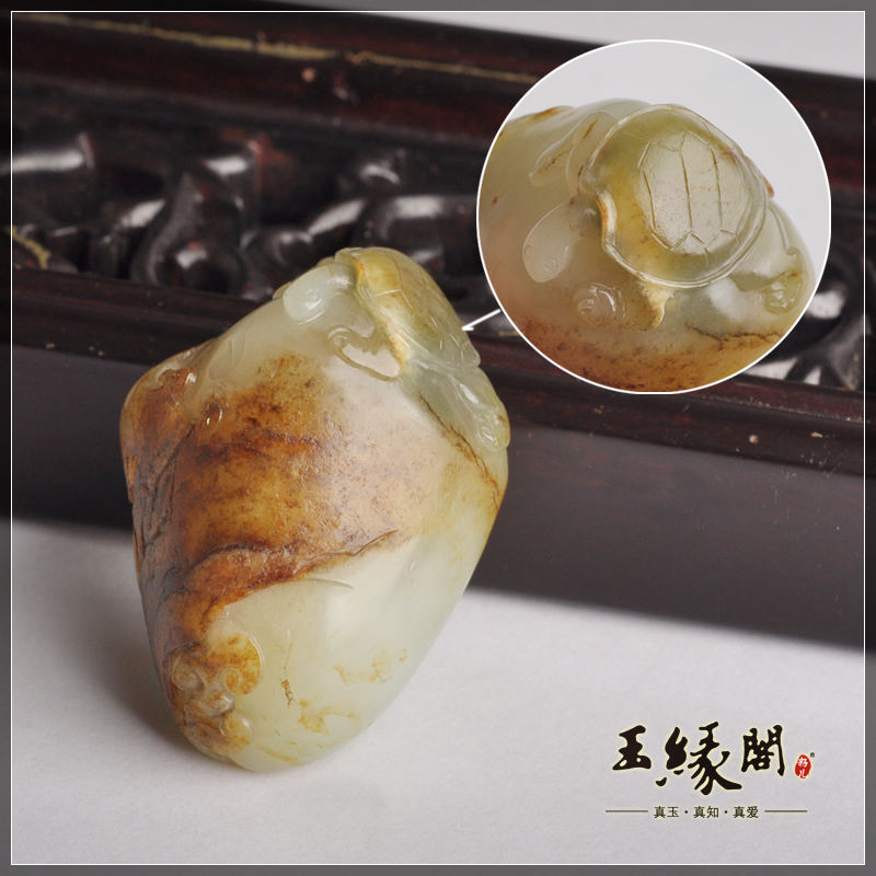 黄皮籽料把件 富贵如意