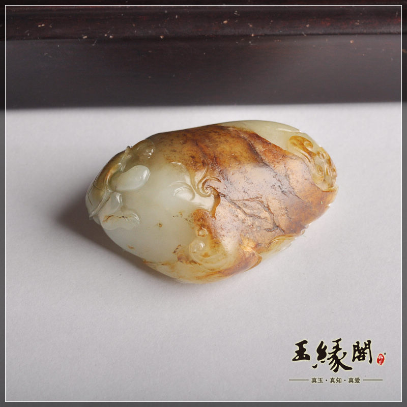 黄皮籽料把件 富贵如意