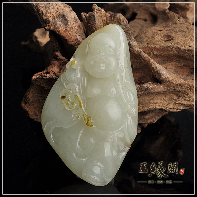 白玉籽料把件 佛