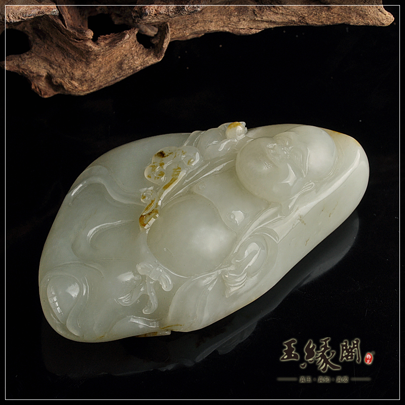 白玉籽料把件 佛