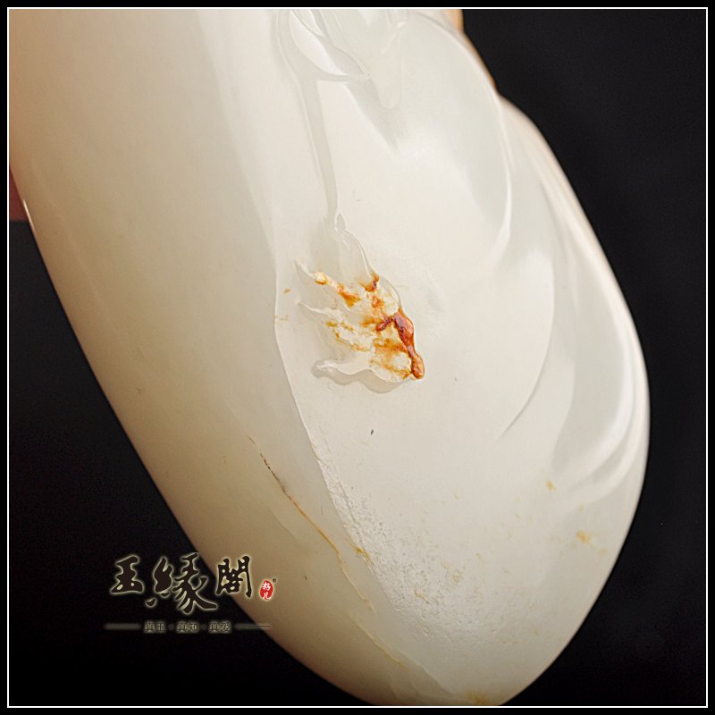 白玉籽料把件 佛引福来