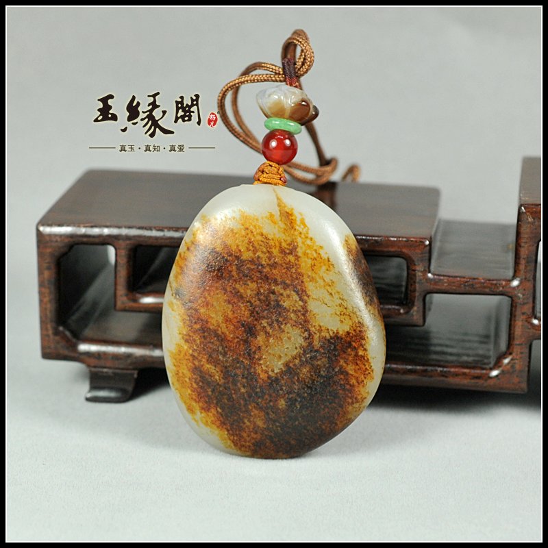 黄皮籽料 虎福把件