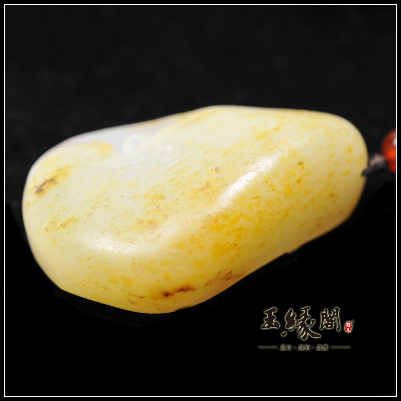 和田玉籽料挂件 成业封帅