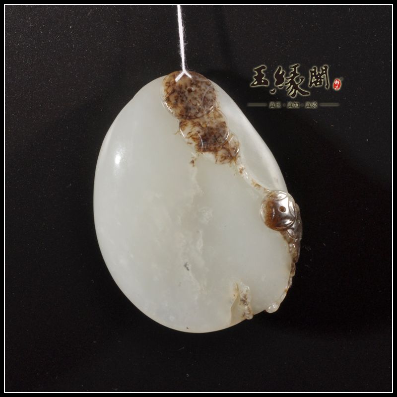 鹿皮籽料把件 刘海戏金蟾