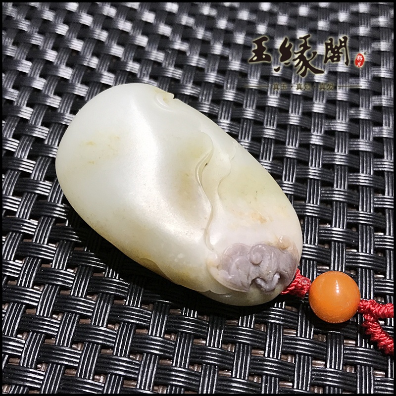白玉籽料挂件 一品清廉