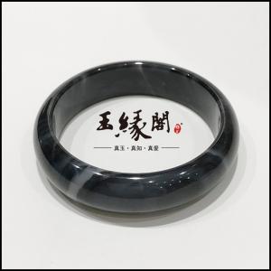 墨玉籽料手镯54.5mm