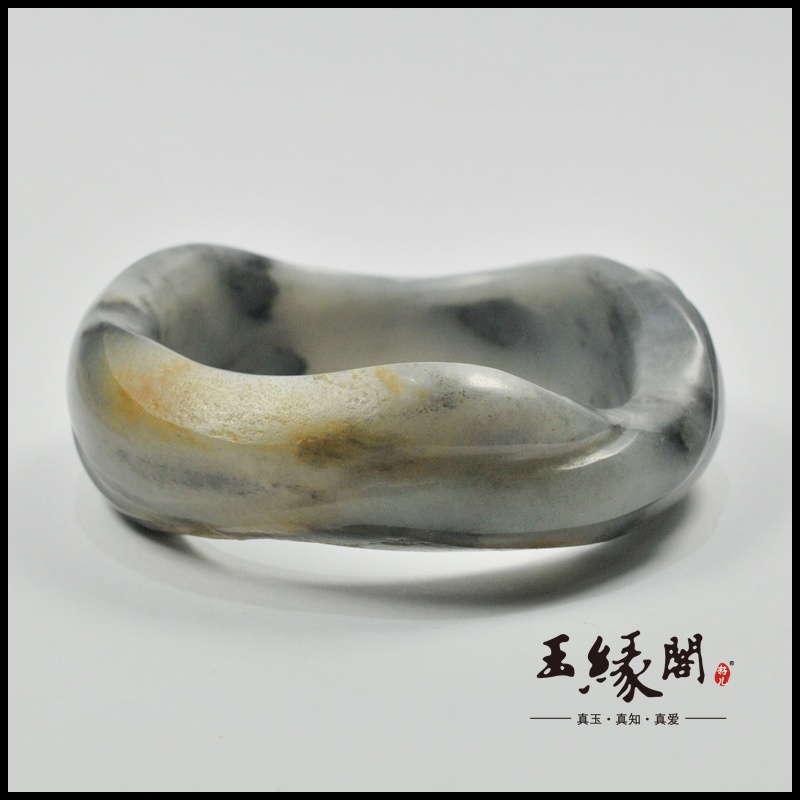 和田玉籽料 随形手镯/扳指套件