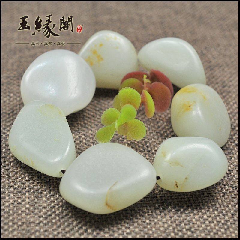 白玉籽料 原石手串/手链