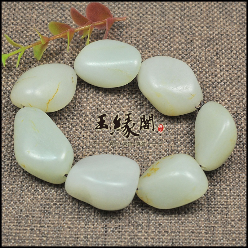 白玉籽料 原石手串/手链