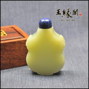 和田玉 福禄寿鼻烟壶