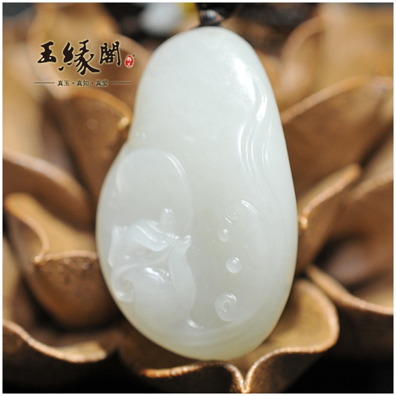 白玉籽料挂件 手握大业