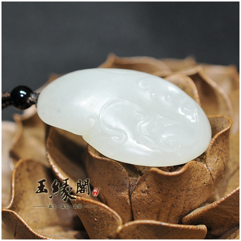 白玉籽料挂件 手握大业