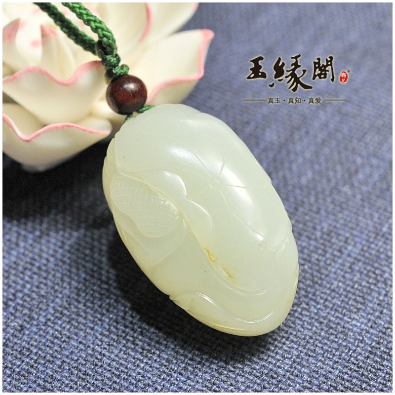 白玉籽料挂件 童子