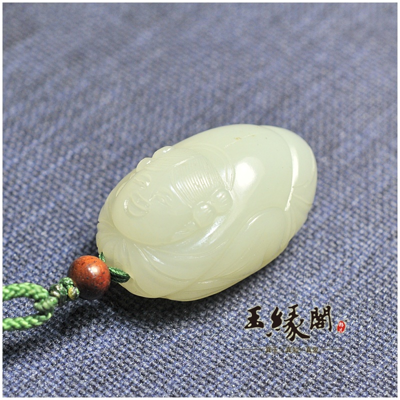 白玉籽料挂件 童子