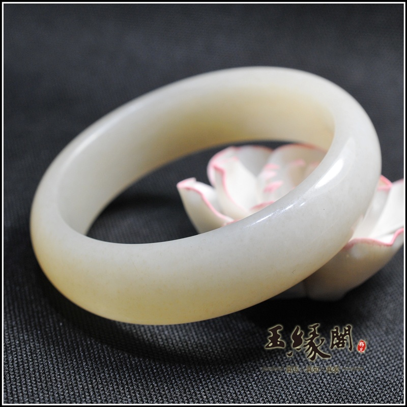 糖白玉 手镯