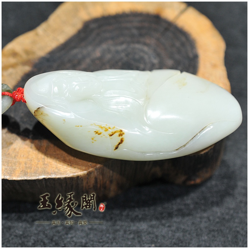 和田玉籽料挂件 观音