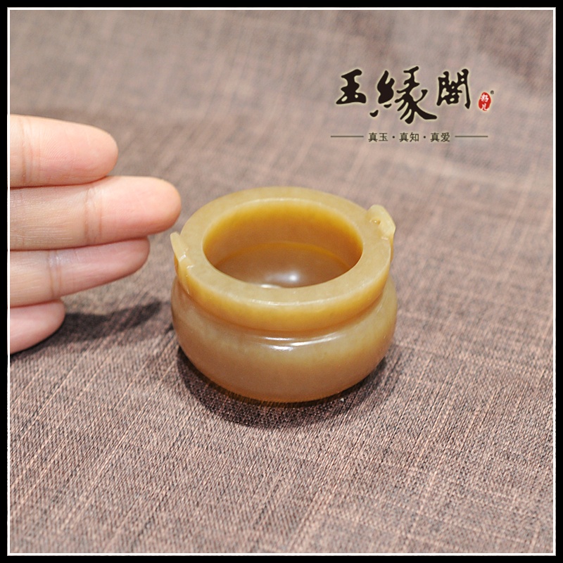 糖白玉摆件 香炉