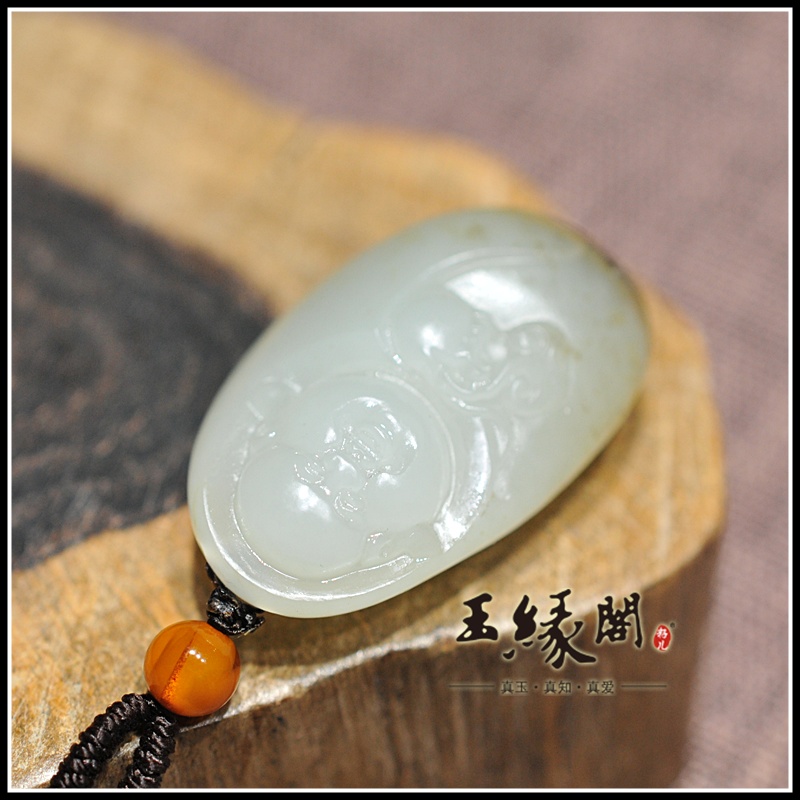 褐皮籽料挂件 佛