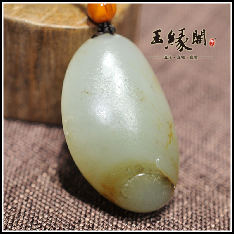 褐皮籽料挂件 佛