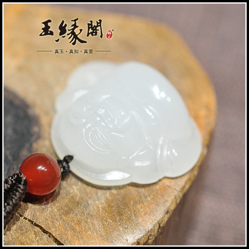 羊脂玉挂件 佛