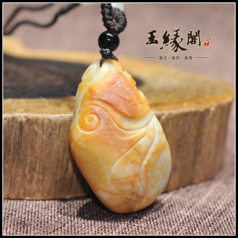 黄皮籽料挂件 如意