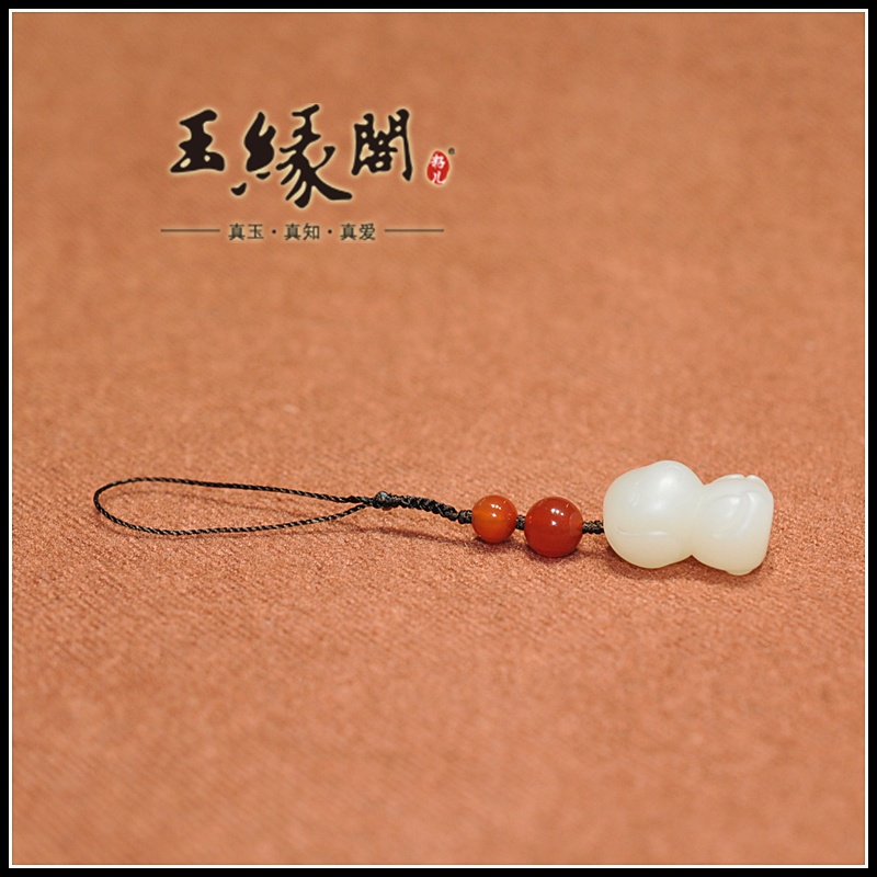 白玉挂件 萌狗