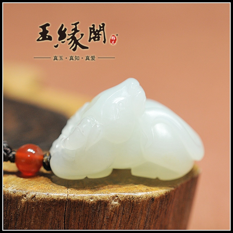 和田玉挂件 牛