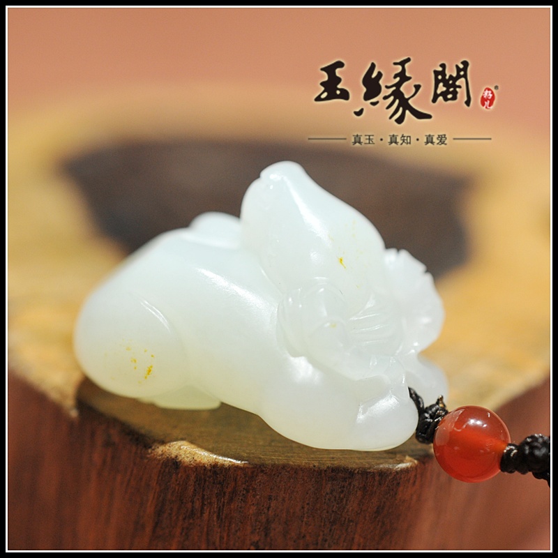 和田玉挂件 牛