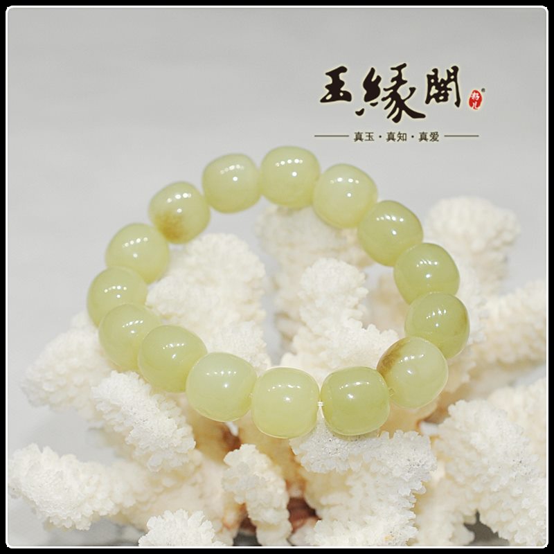 和田玉 老型珠手链