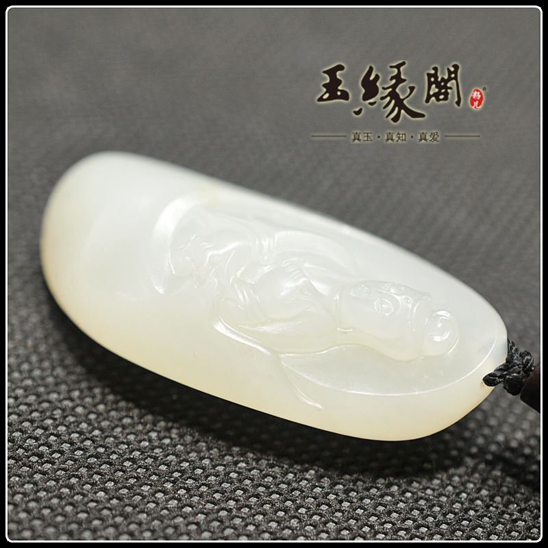白玉籽料挂件 观音