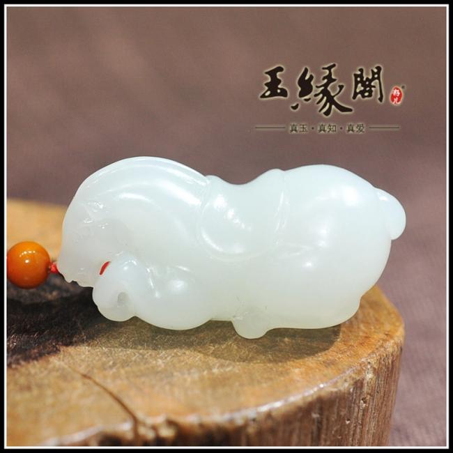和田玉挂件 唐马