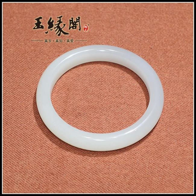 和田玉 冰烟紫手镯(58.8mm)