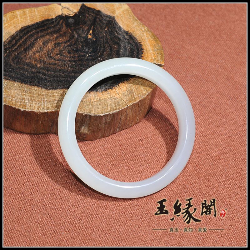 和田玉 冰烟紫手镯（58.8mm）