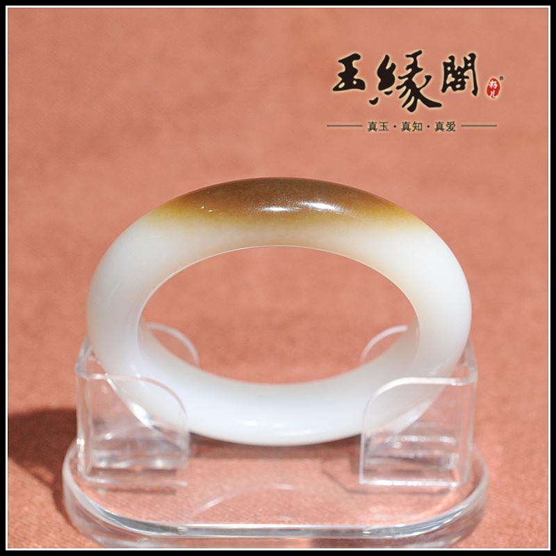 和田玉精品 糖白手镯（54.6mm）