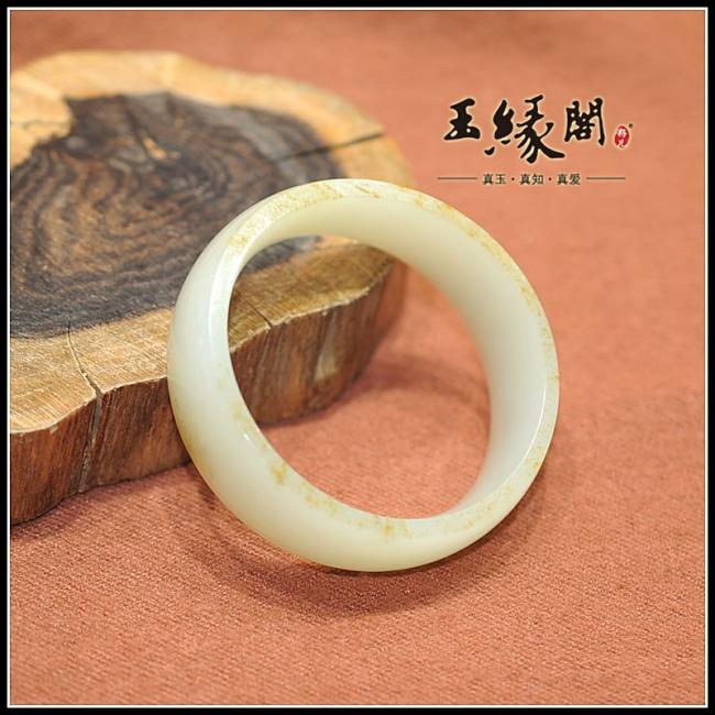 和田玉秋梨皮籽料 手镯(57.5mm)