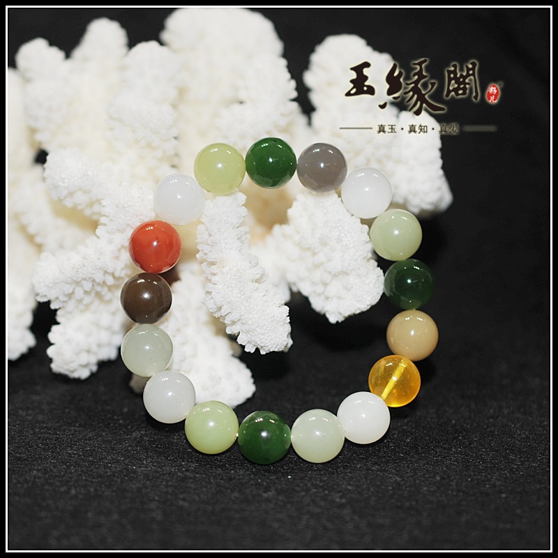 和田玉多宝手链/手串（12mm）