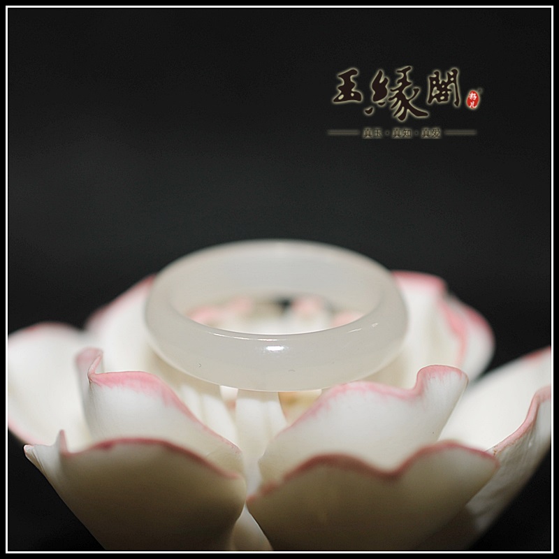 和田玉白玉 指环/戒指（18.9mm）