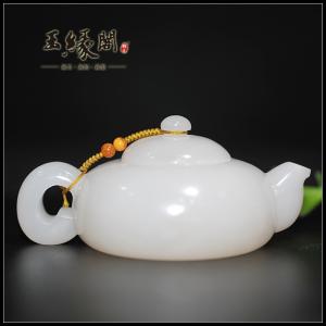 和田白玉摆件 素壶