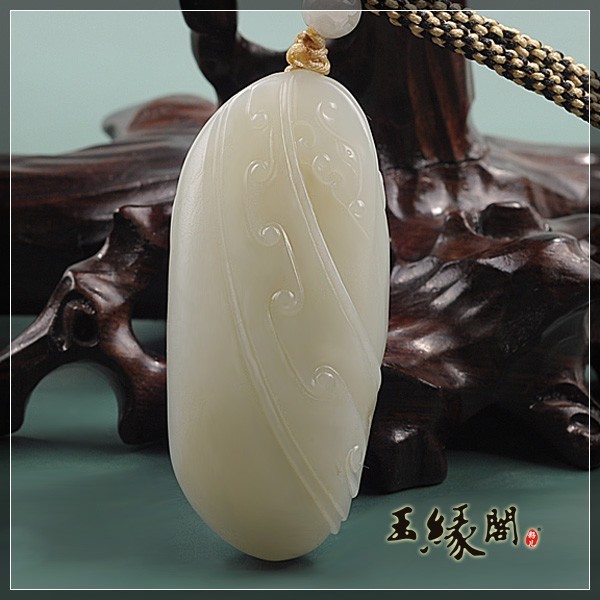 白玉籽料把件 龙凤呈祥
