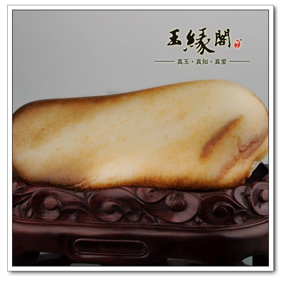 褐皮籽料摆件 威震四方