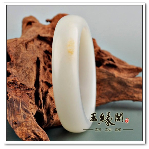 羊脂玉籽料手镯56.7mm