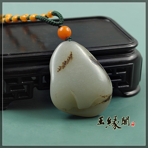 褐皮籽料挂件 观音
