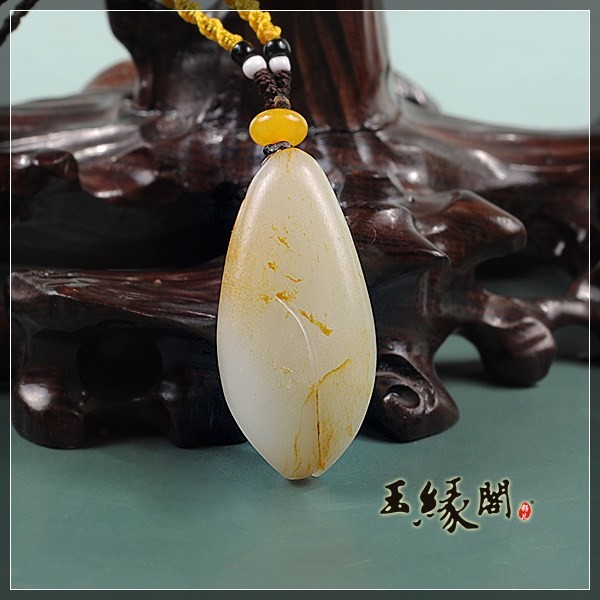 黄皮籽料挂件 祝福