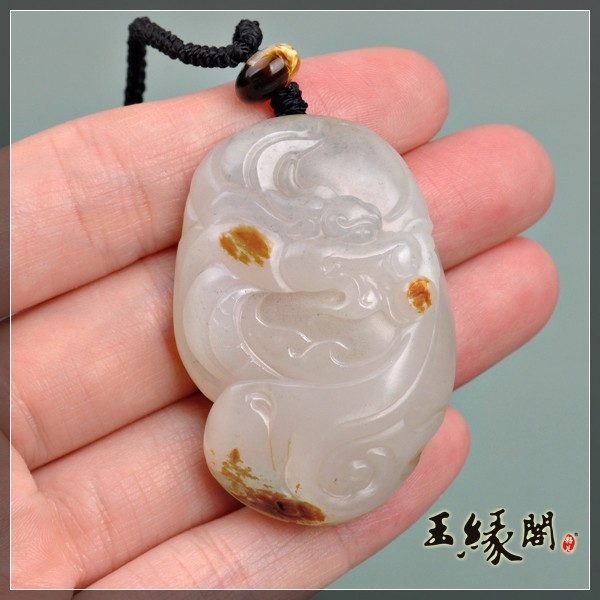 三色籽挂件 龙戏珠